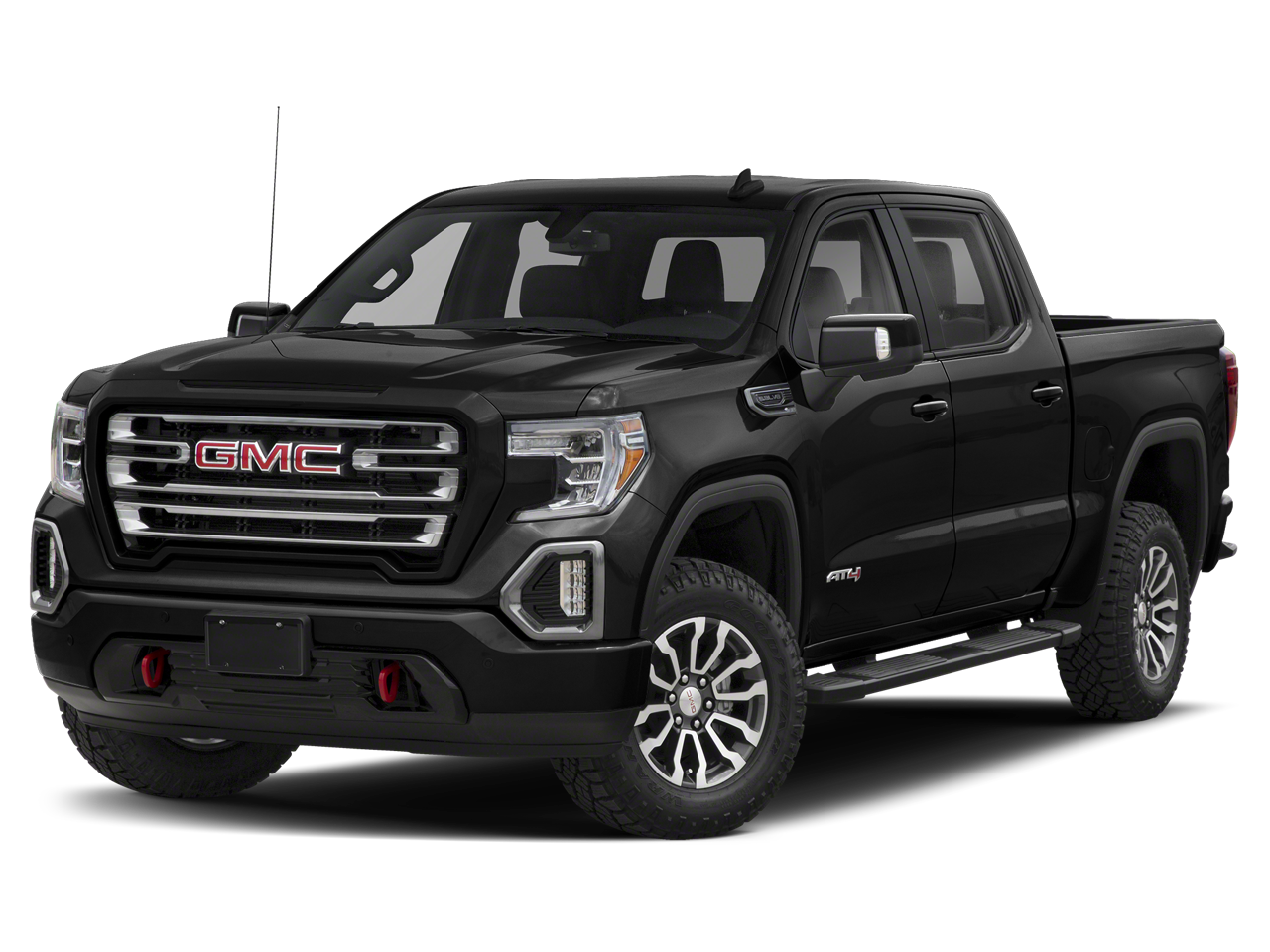 2021 GMC Sierra 1500 AT4 in Onyx Black — front three-quarter view