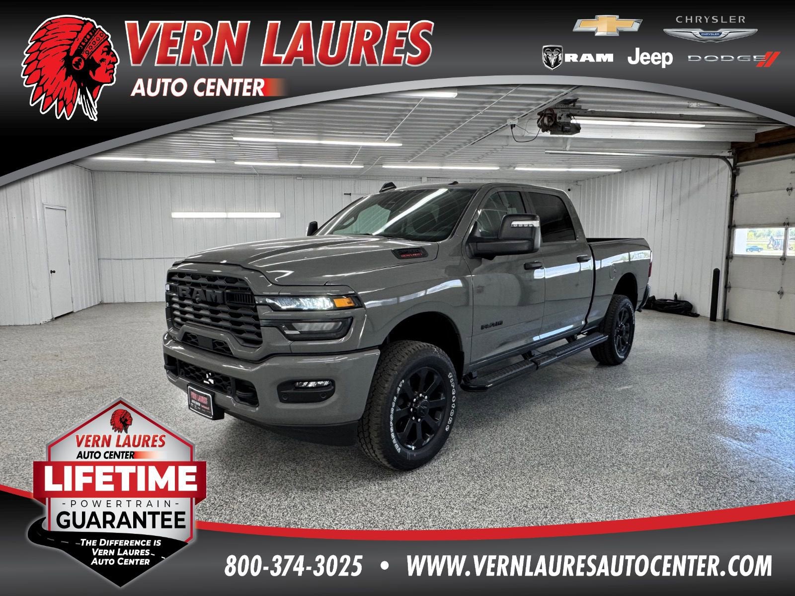 2026 RAM 2500 Big Horn in Ceramic Gray Clearcoat — front three-quarter view